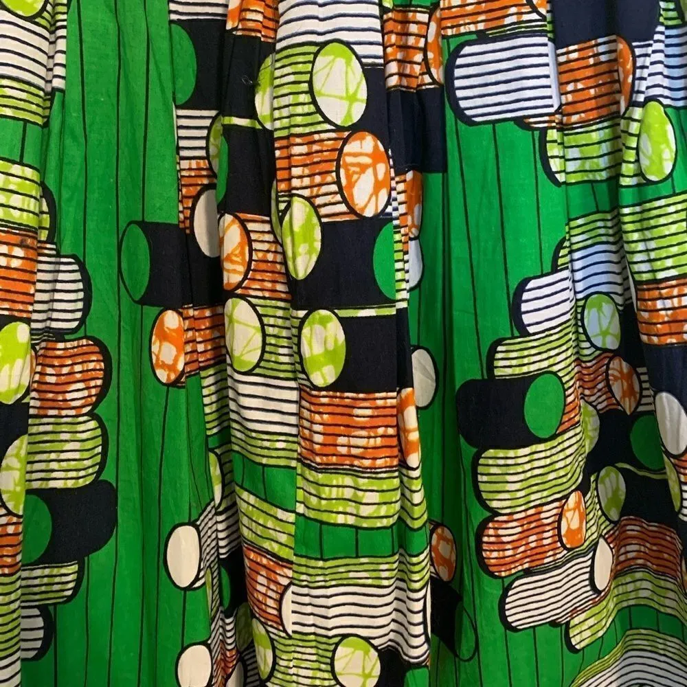 Stitch & Steel South African Design Patterned Skirt Size S Blue - Image 7