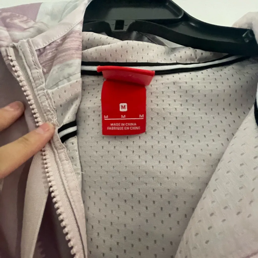 Nike Pink and White Jacket - Image 2