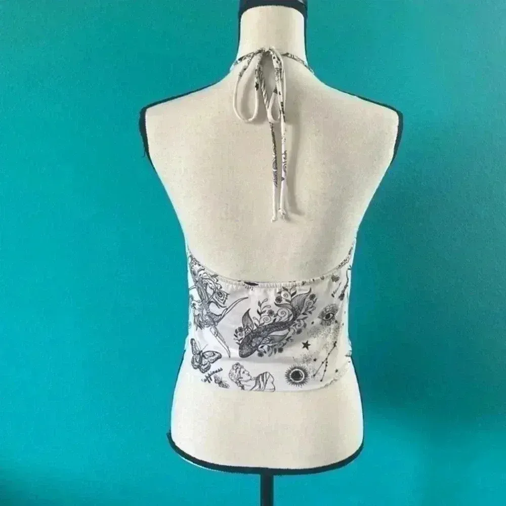 ⭐️ Ginger G halter black and white top - Image 2