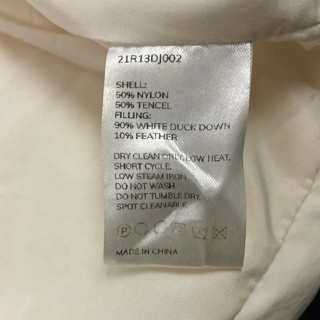 Nap Loungewear Cream Puffer Jacket S White - Image 6