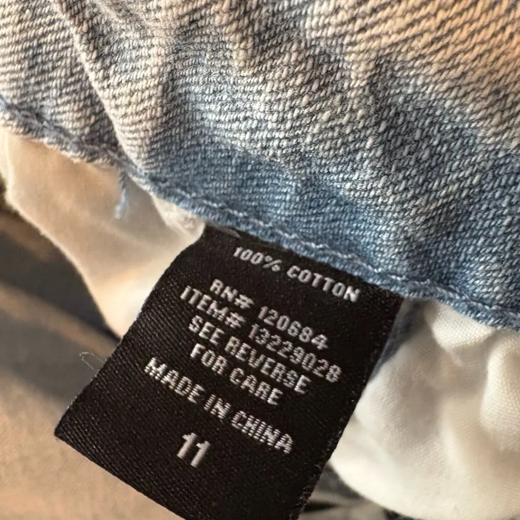 Hot Topic Denim‎ Cargo Joggers Size 11 - Image 7