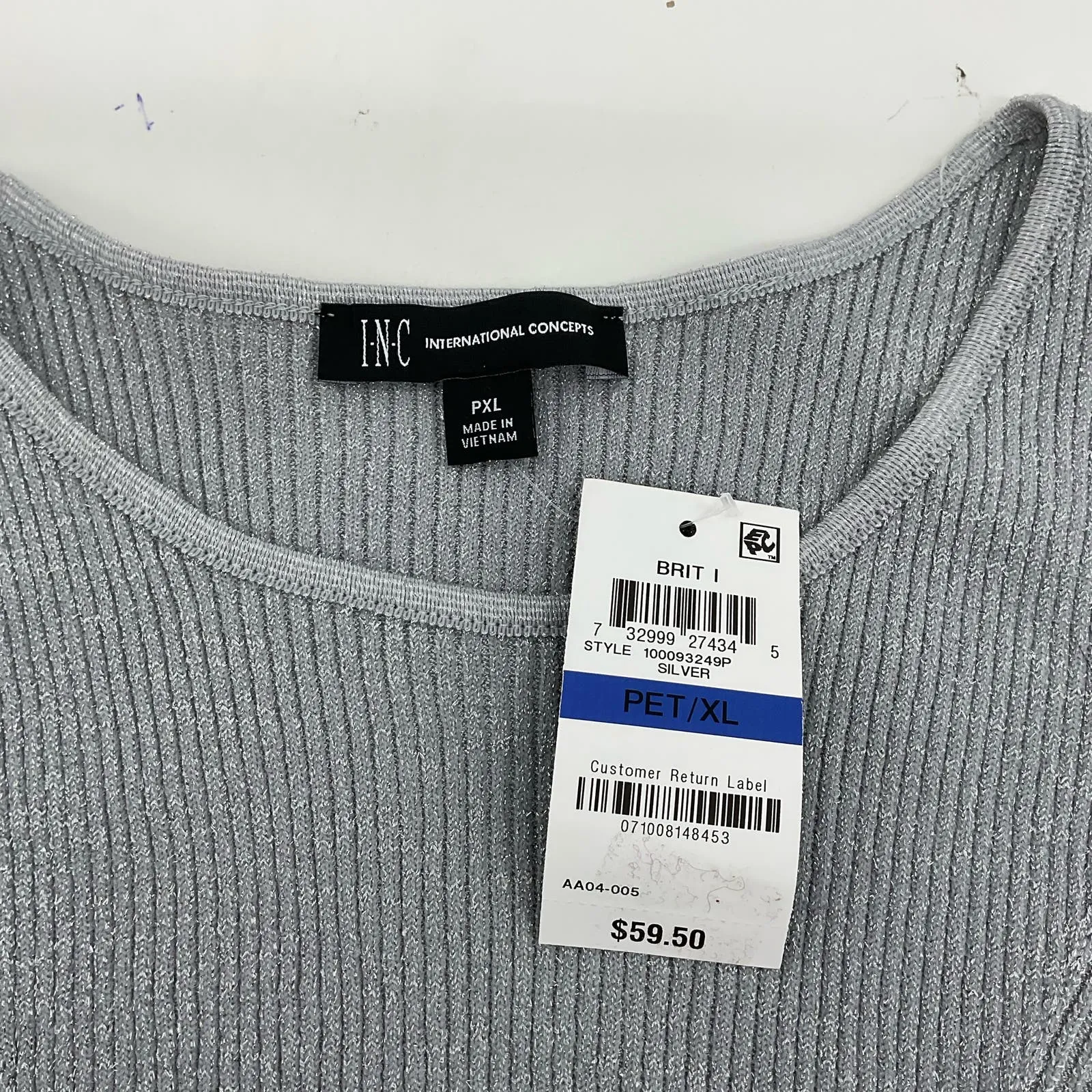 INC Womens‎ Tank Top Sleeveless Size PXL - Image 5