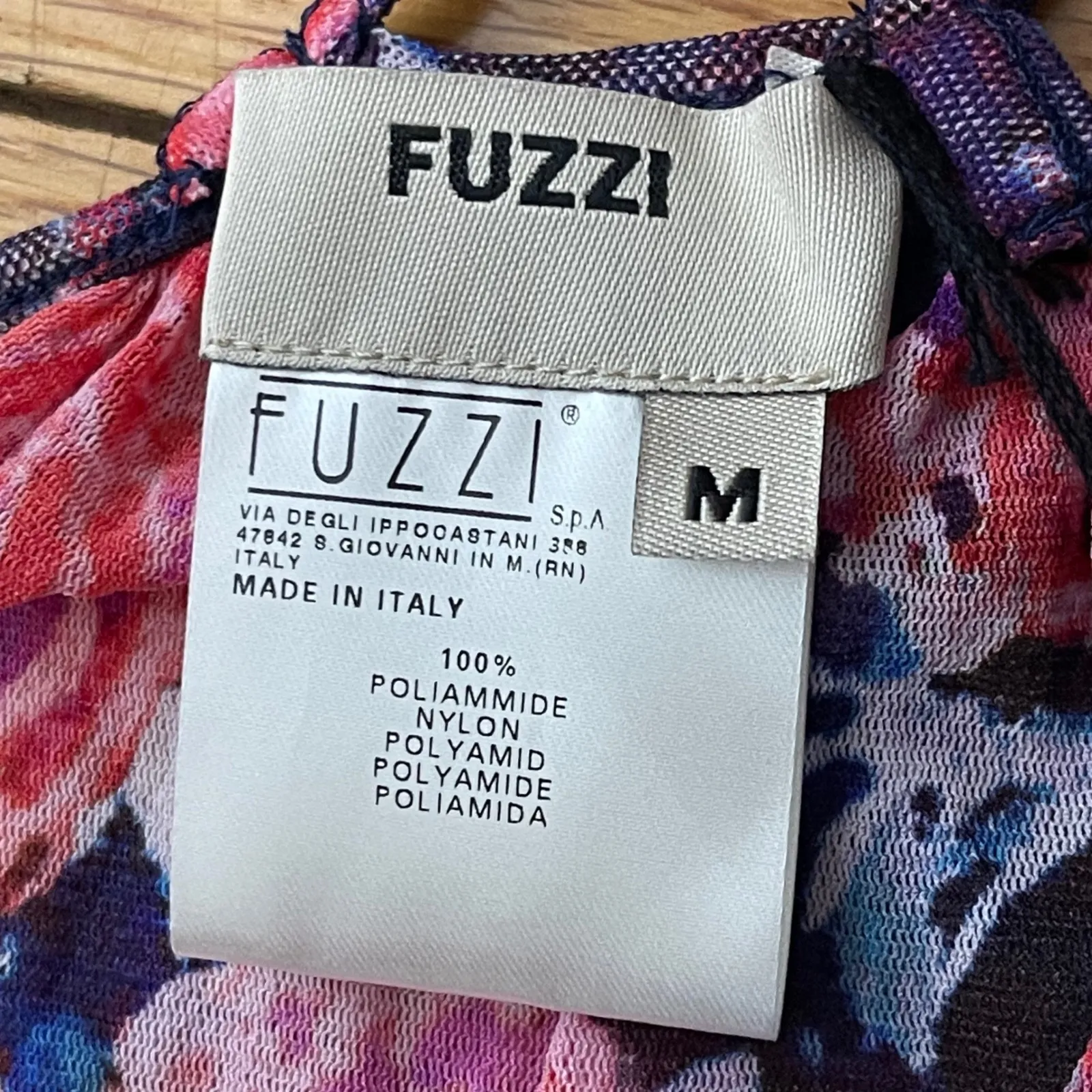 FUZZI Floral Print Tiered Maxi Dress Medium Multicolor NEW Sheer Italy Pink - Image 5