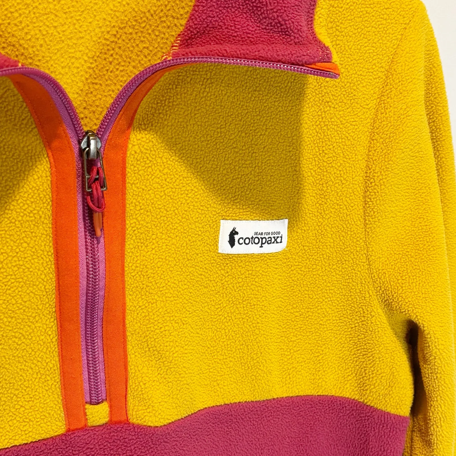 Cotopaxi Amado Color Block Quarter Zip Fleece Pullover - size Small - Image 3