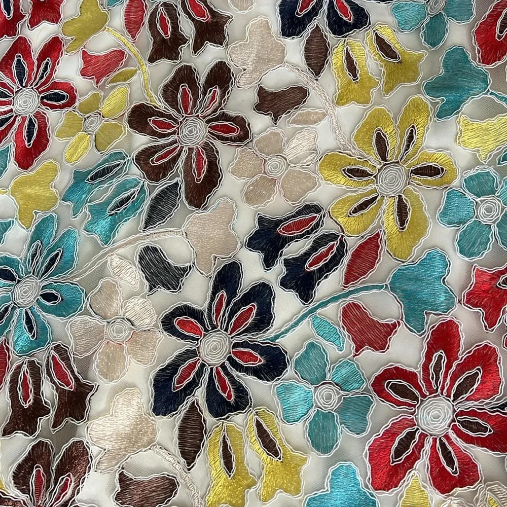 Anthropologie’s Eva Franco Floral Print Lace-Over Midi Skirt, Plus Size 16W $150 - Image 8