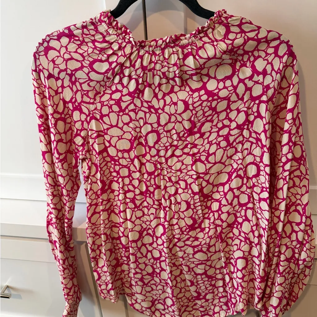 Pink and White Women's Lovestitch Top - Image 3