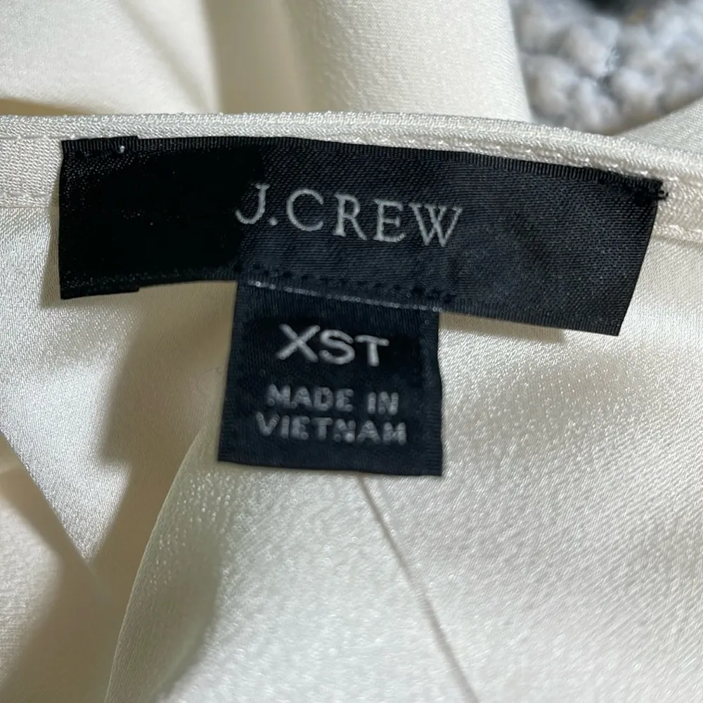 J Crew Keyhole Front Blouse Top Long Sleeve Ivory XS Tall NWT - Image 7