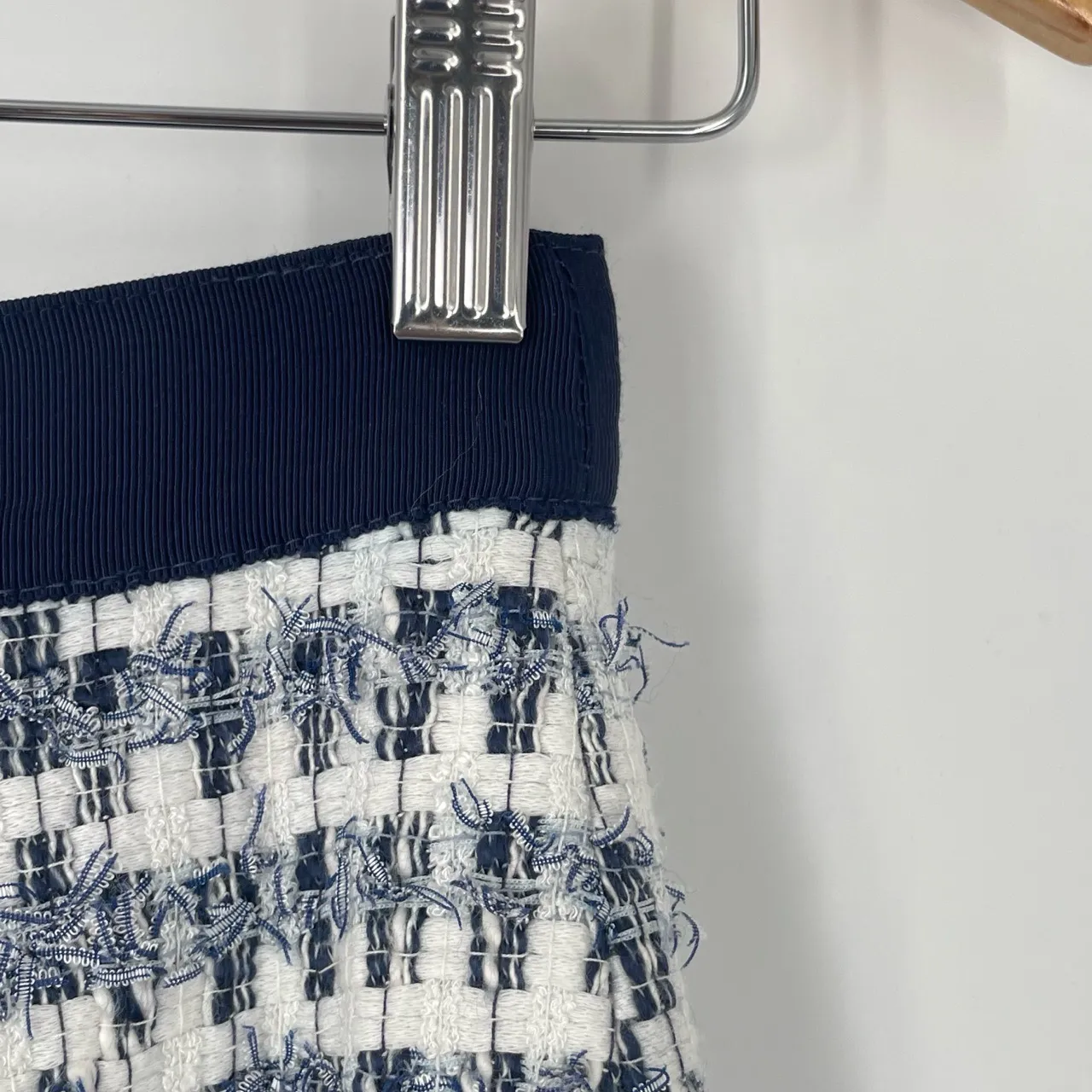 Kate Spade‎ New York Women's Kylie Tweed Metallic Boucle Pencil Skirt Size 2 - Image 4