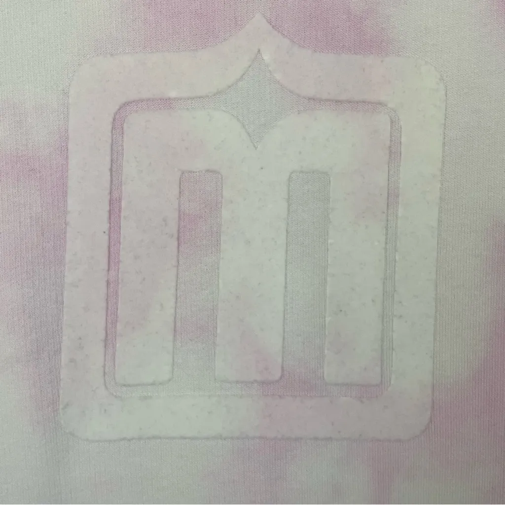 Maje Logo Pink Tye Tie Dyed Sweatshirt Size‎ 1/S - Image 6