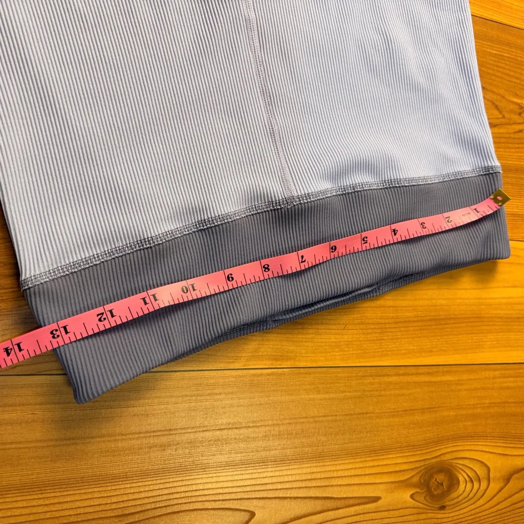 Nike Women’s Dri-Fit Ribbed High Rise Purple Bike Shorts XL EUC 6” Inseam - Image 3