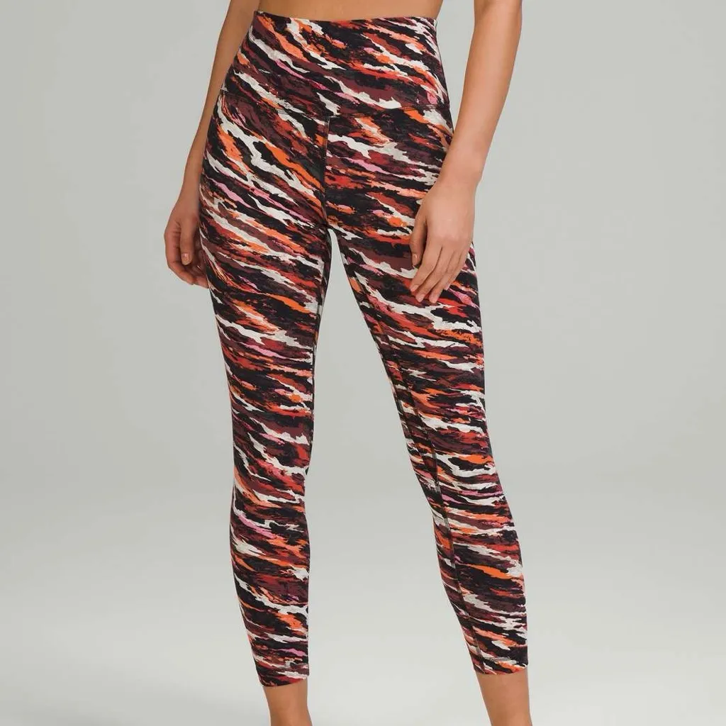 LULULEMON Lunar New Year Align High Rise Pant 25” Tiger Tide Smoky Red Multi 2 - Image 3