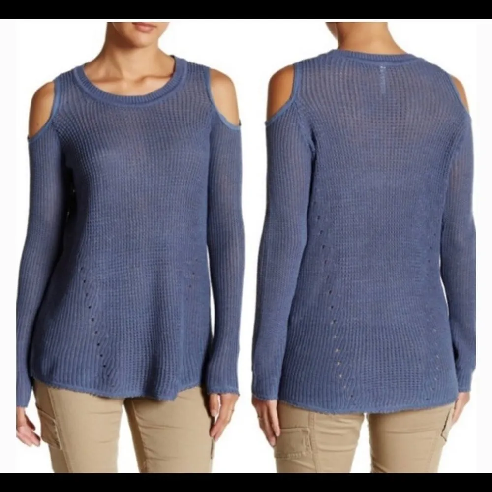 Willow & Clay Cold Shoulder Sweater Tops Small - Image 2