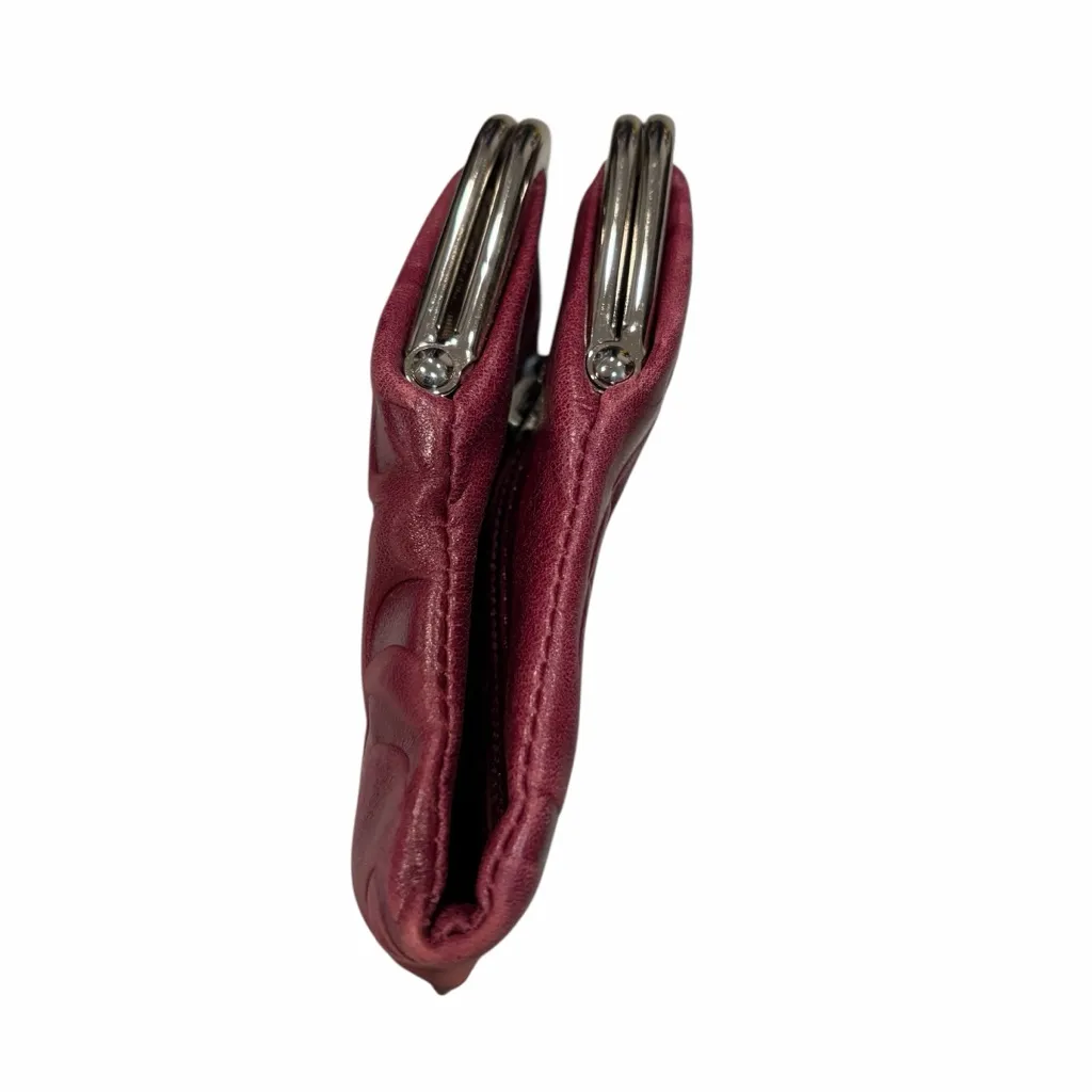 Hobo International Burgundy Tooled Leather Lauren Wallet Clutch - Image 5