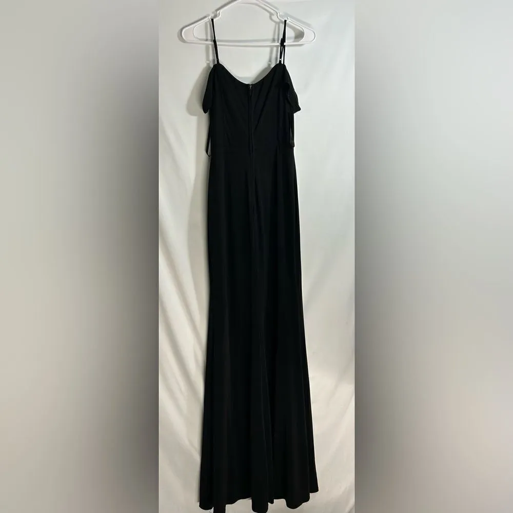City Studio Long Black Prom Dress size 3 - Image 3