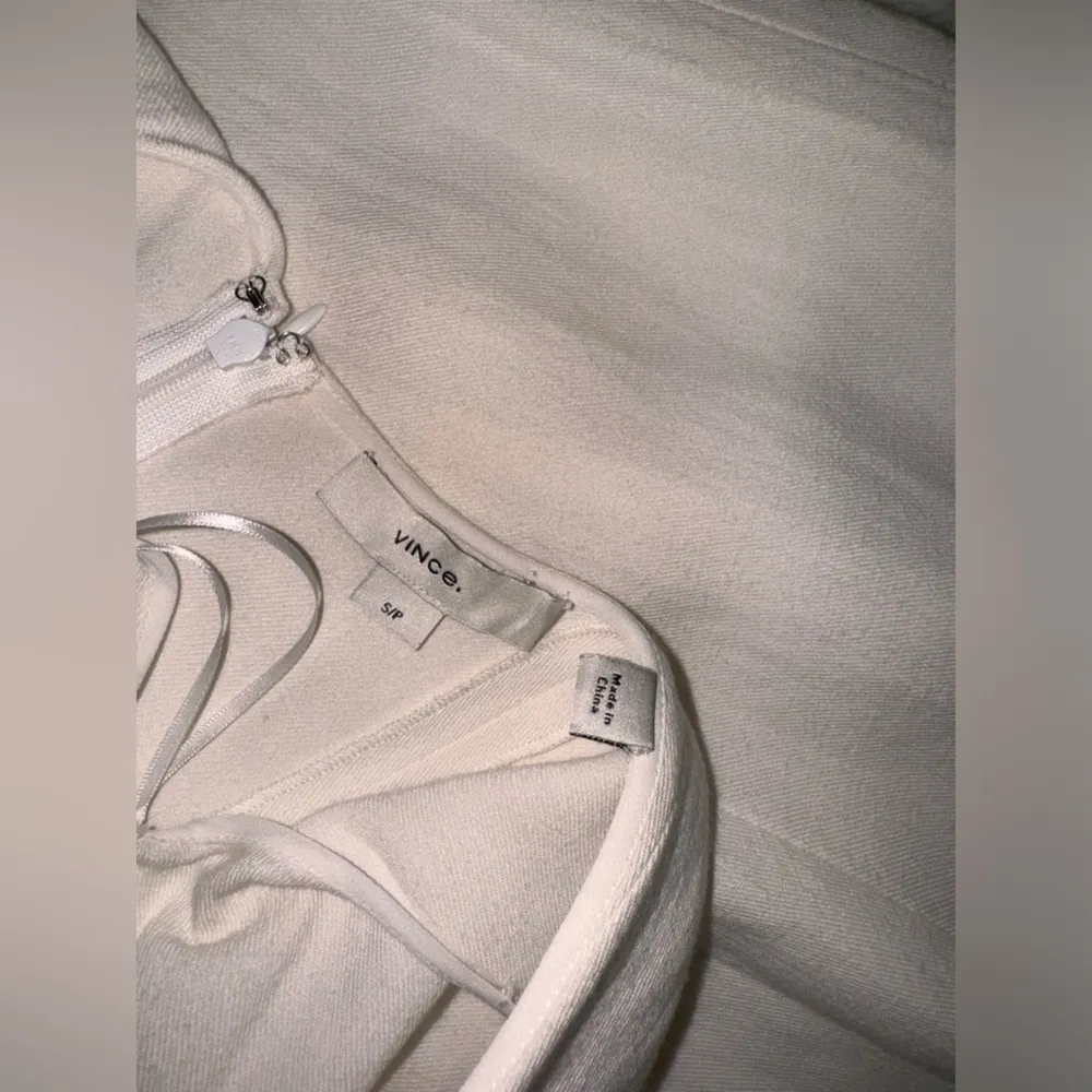 NWOT Vince Paneled Scoop Neck Dress white linen midi
Size S - Image 5