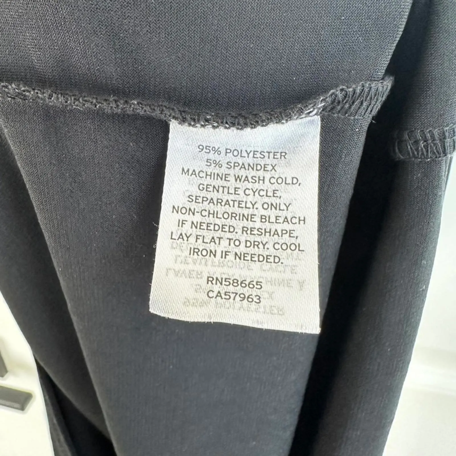 Black Mini Dress Tie Shoulder Square Neck XXS Open Edit - Image 8