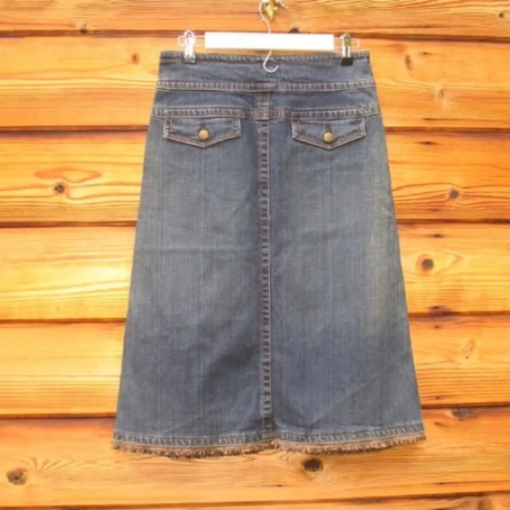 CAbi Blue Denim Midi Skirt - Image 7