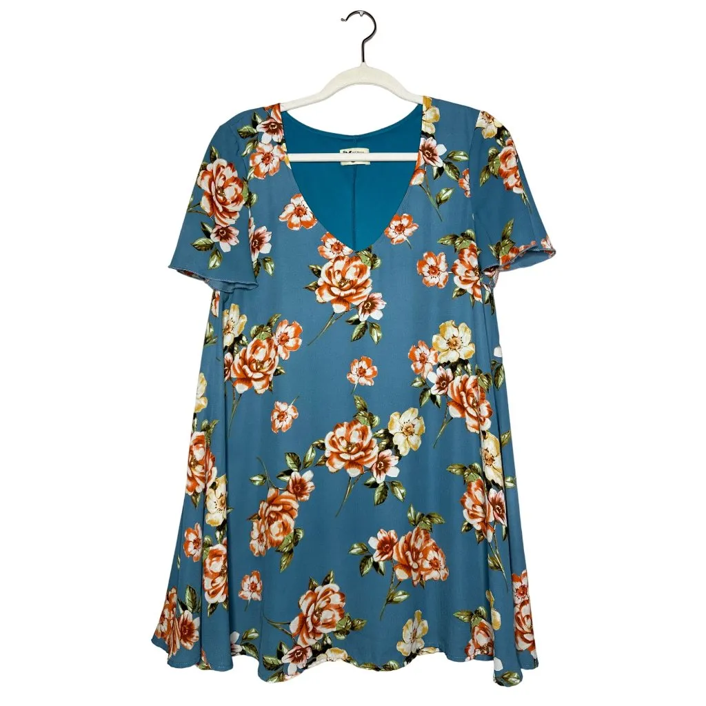 Show Me Your Mumu Kylie Mini Dress  Size Medium Prairie Petal Blue Floral - Image 2