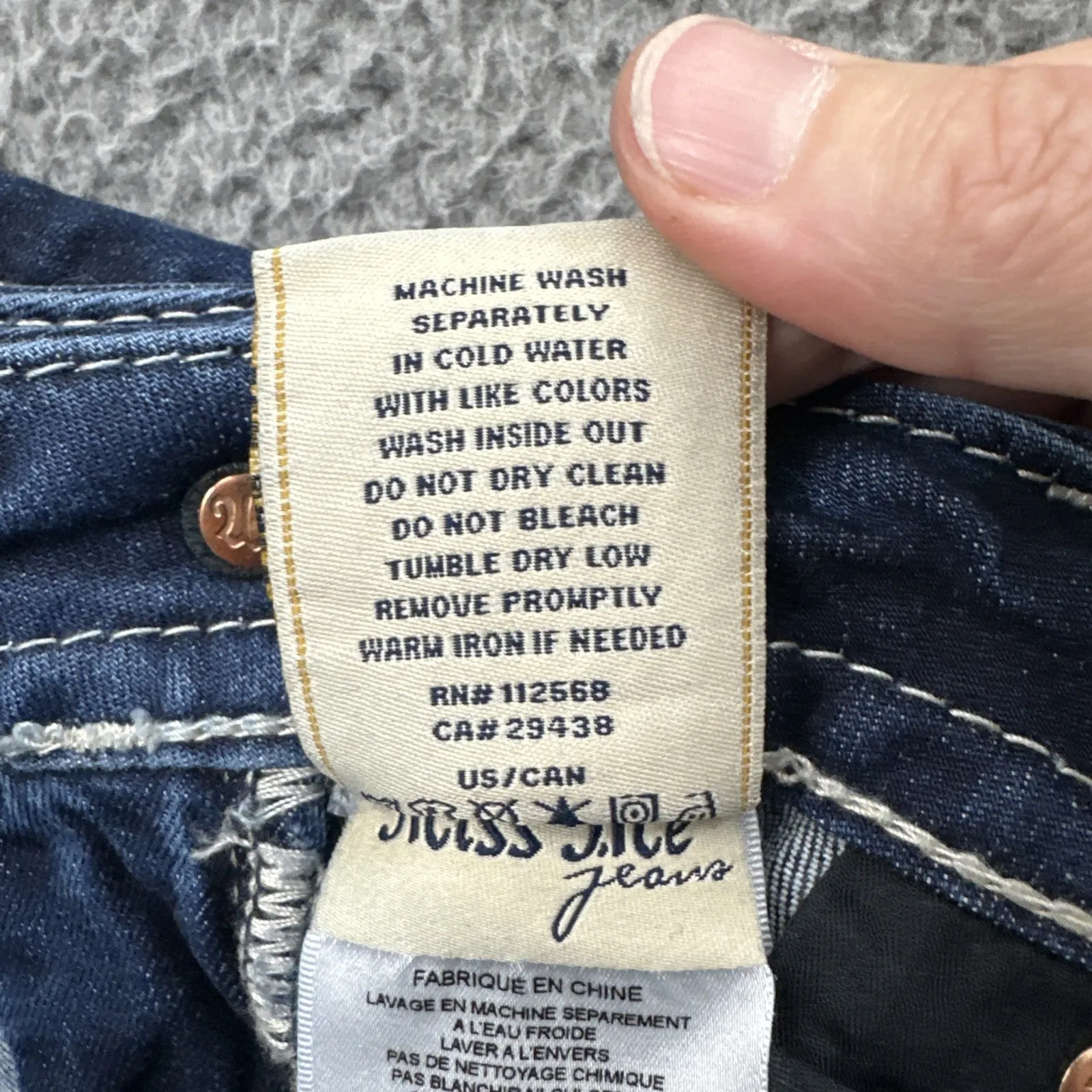 Y2K Miss Me Low Rise Bootcut Jeans Western Rodeo Festival Cowgirl Women 29 x 33 - Image 6