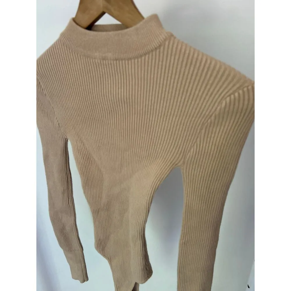 JLUXLABEL Beige Bodysuit Size Medium - Image 5