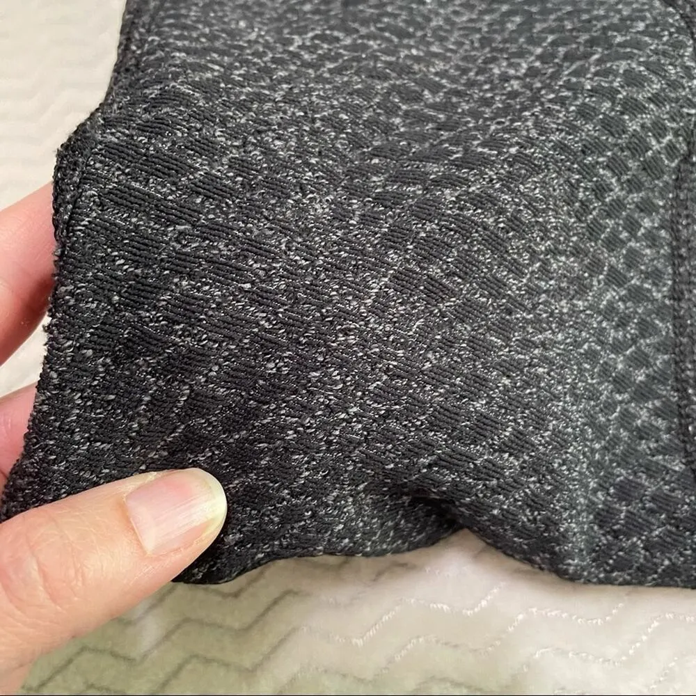 Under Armour Grey Textured Full Length Leggings Womens S Yoga Pants Y2K Athletic - Image 3