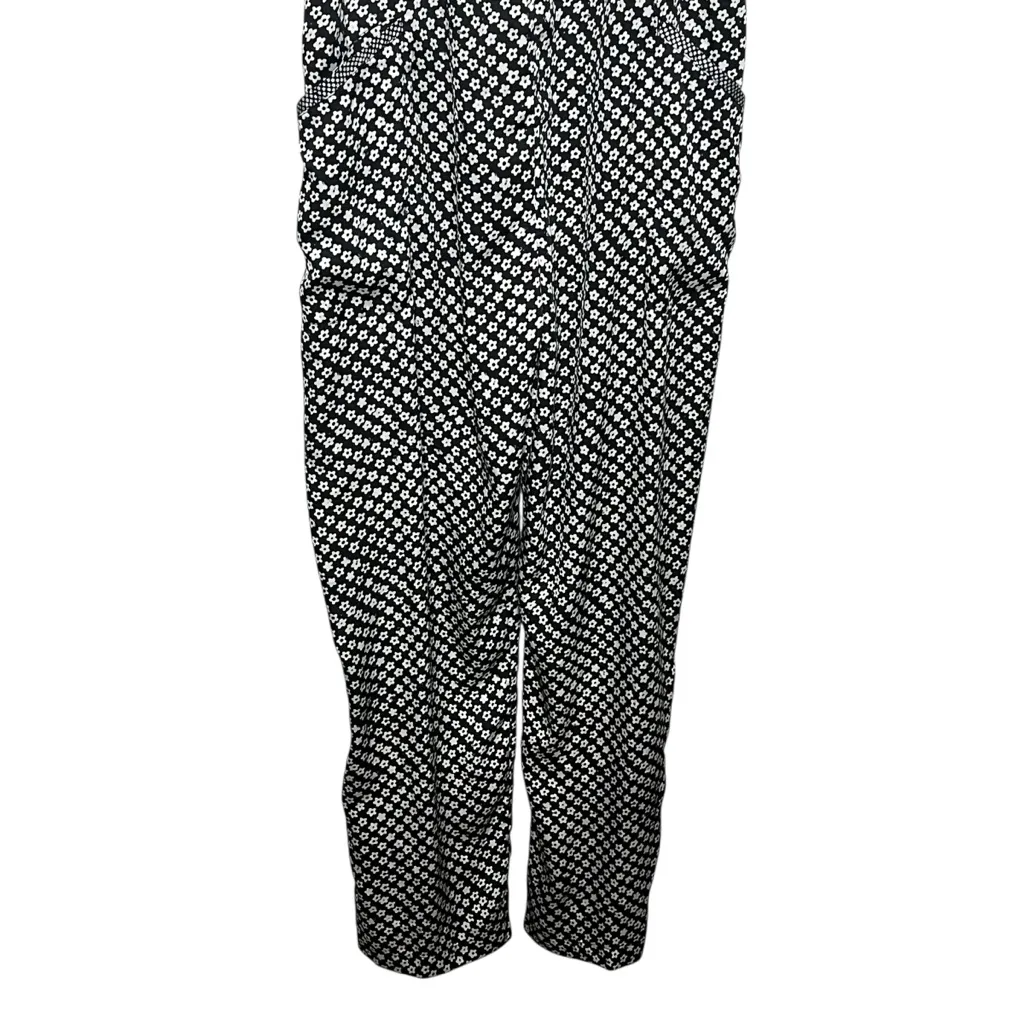 Hatch Portia Jumpsuit Women’s Medium Black White Floral Print Maternity Casual - Image 4