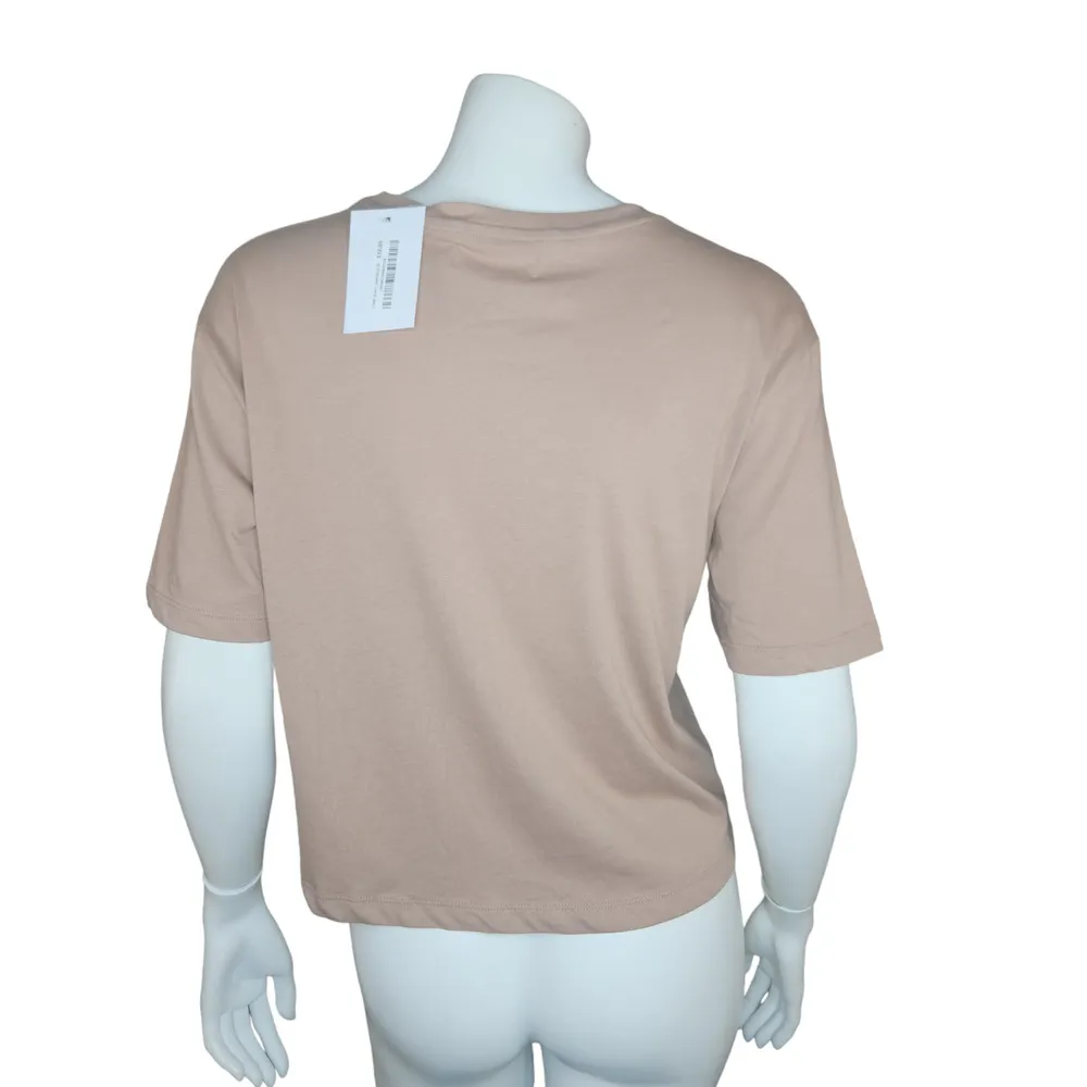 Oak + Fort Womens XS Cropped Short Sleeve Tee Chantrelle Peace Hands Graphic NWT - Image 8