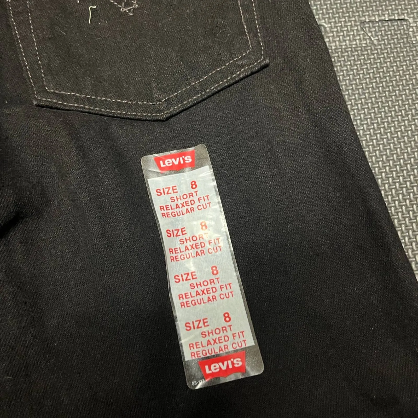 LEVI'S 550 Vintage Deadstock black tapered straight leg mom relaxed jeans size 8 - Image 4