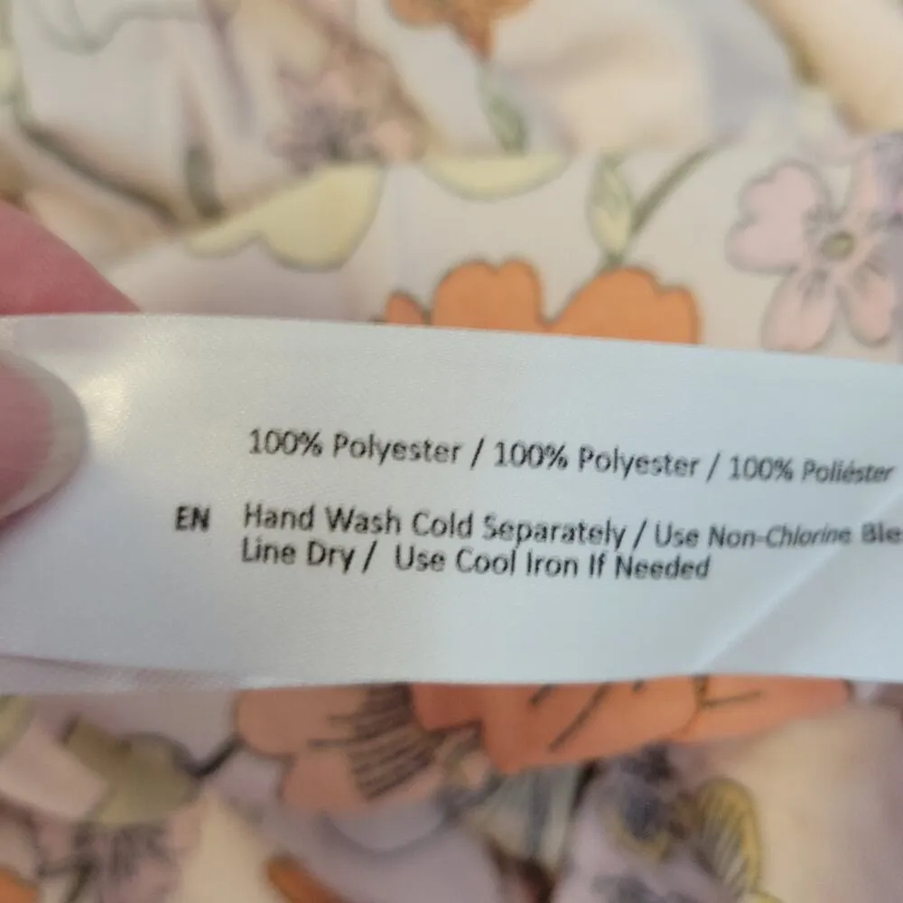 NWT Tiered Floral Mini Dress Milkmaid Bloomcore Summer Wedding Guest Cruise Sz M Size M - Image 8