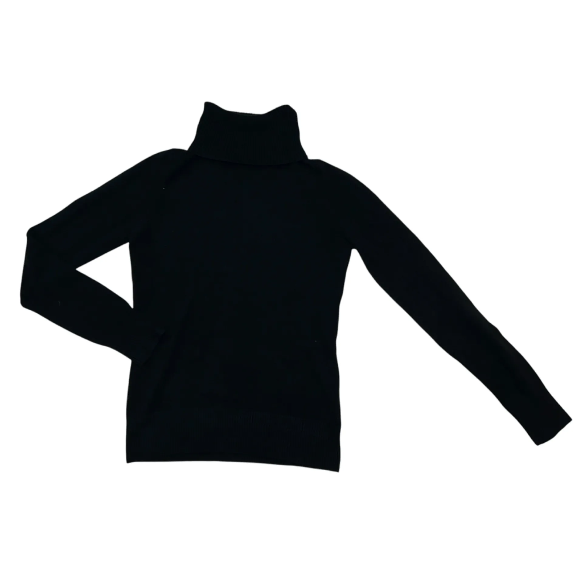 French Connection Baby Soft Black Turtleneck Sweater size L Business Casual Top - Image 2