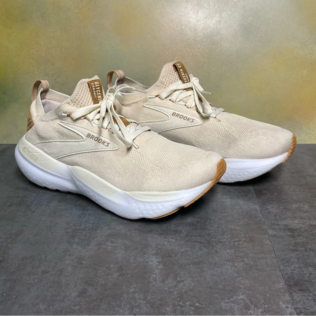 Brooks Glycerin Stealthfit 21 Women's Running Shoes Natural Size 8B - Image 2