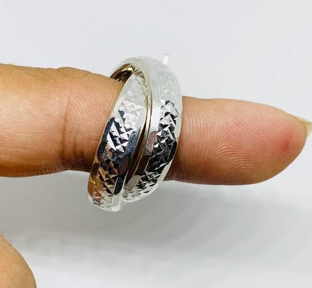 Sterling Silver 925 Women’s Hoop Earrings  ❤️ Aretes Argolla de Mujer  - Image 2