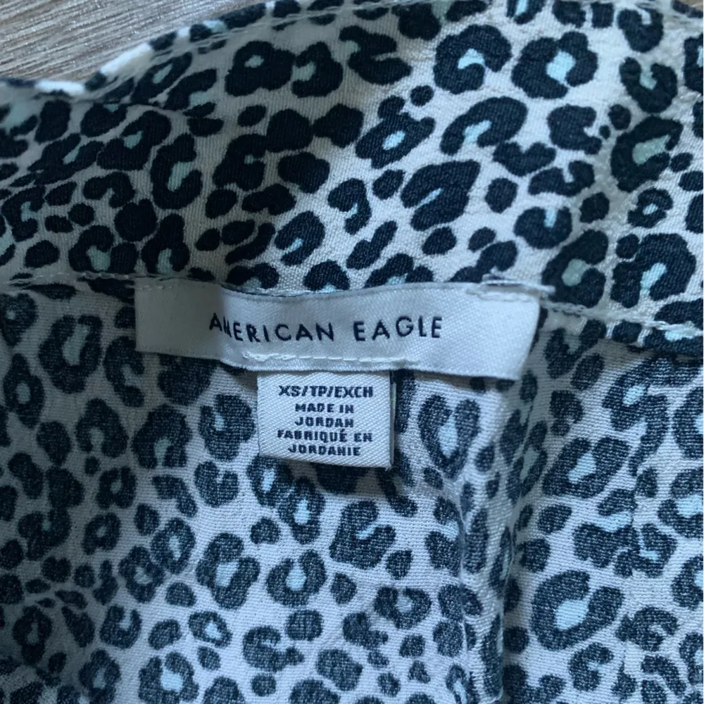 American Eagle Leopard Print Wrap Midi Skirt XS - Image 5