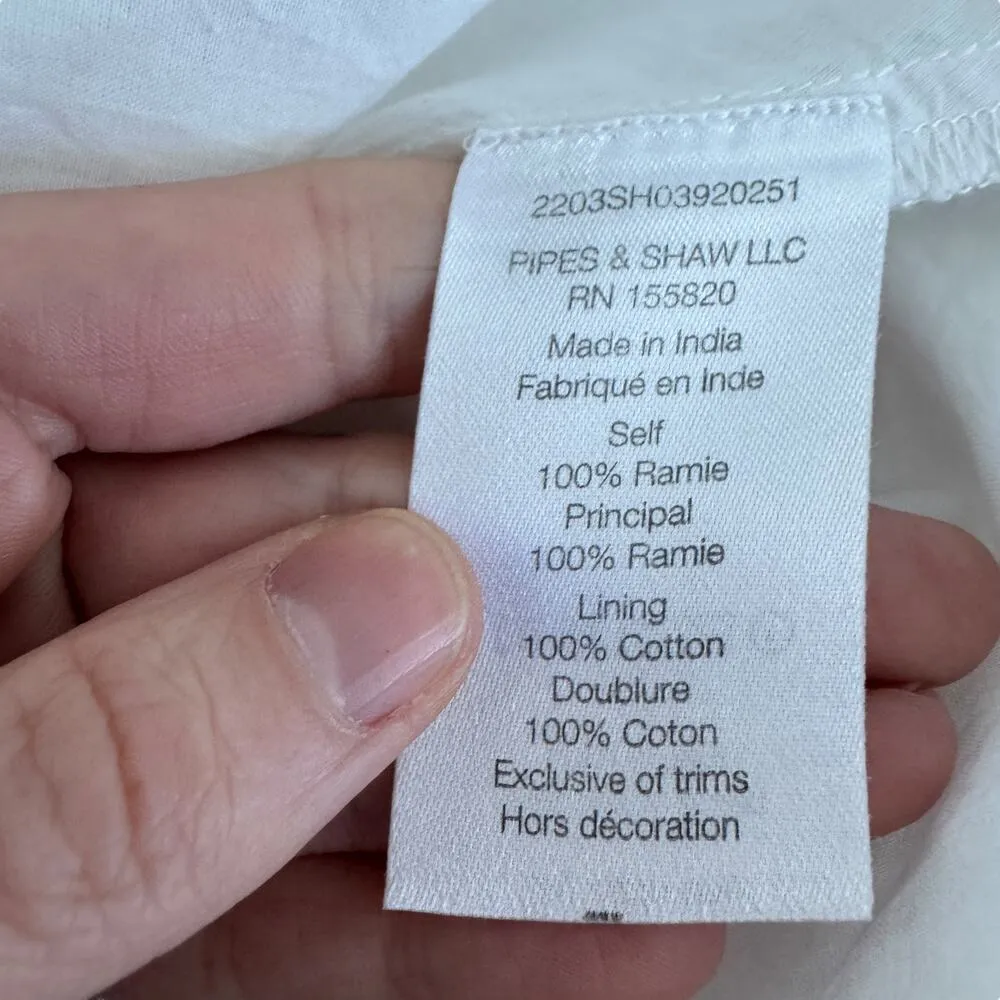 Veronica Beard Hope Eyelet Maxi Dress White Floral - Image 9