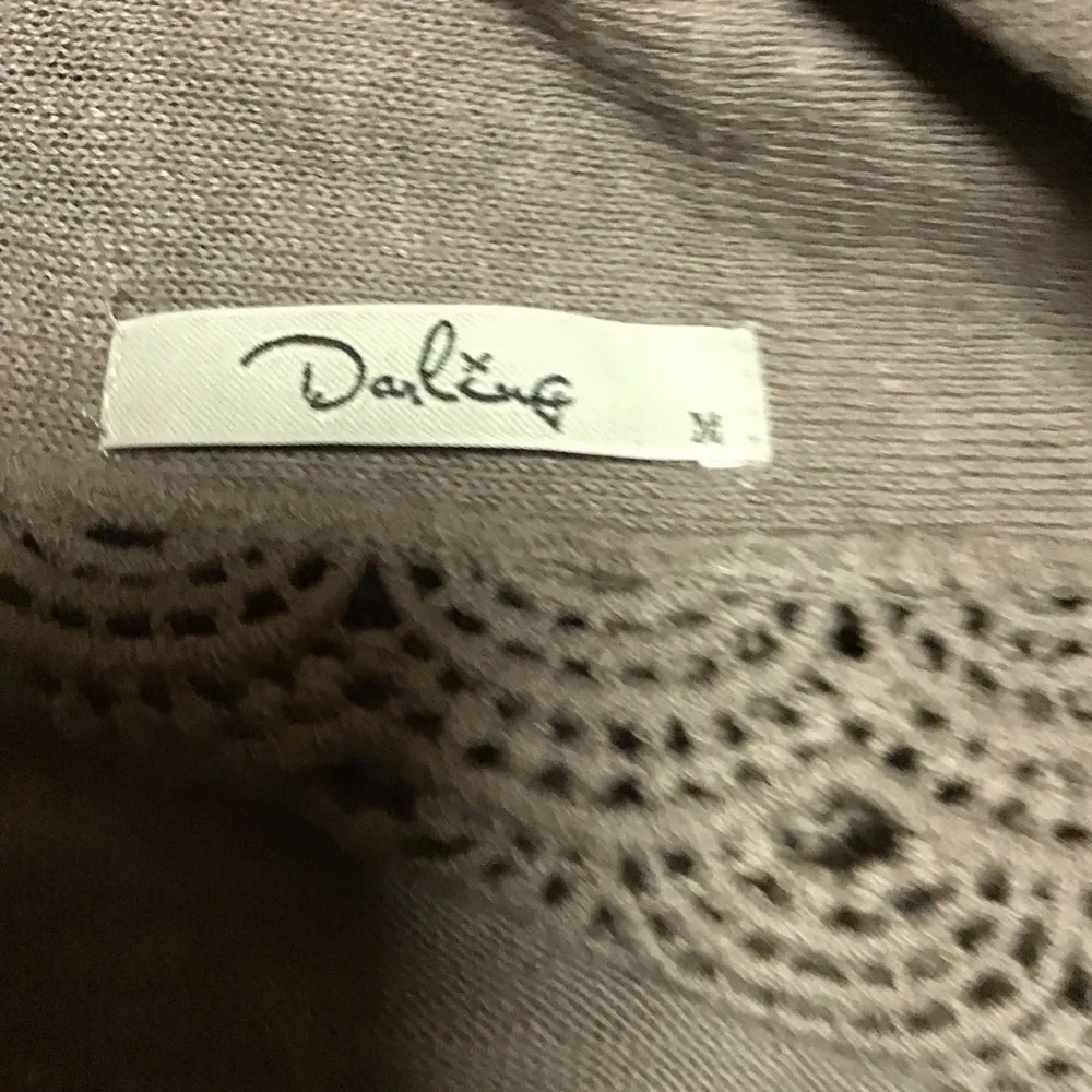 Mocha boho lace fitted belted cardi - Image 5