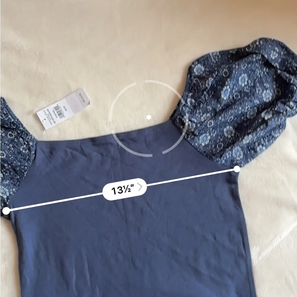 NWT AE Crop Floral Puffer Top - Image 6