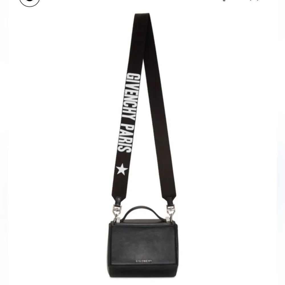 Authentic Givenchy Black Leather Top Handle Crossbody Mini Bag - Image 2