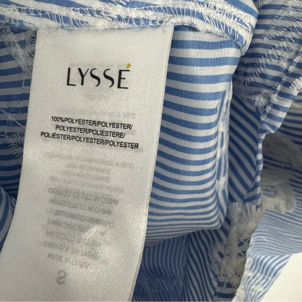 Lysse  Meadow Blouse Blue and White - Image 7