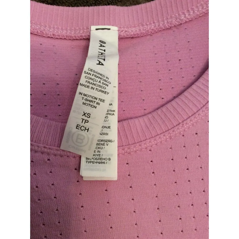 Athleta XS Lavender Top Short Sleeve - Image 5