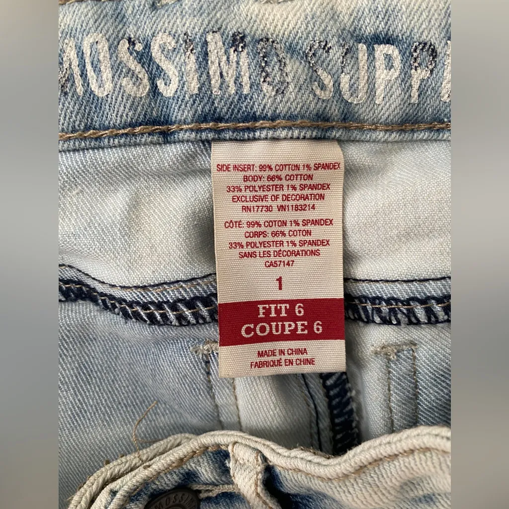 Mossimo‎ Supply Co. Denim Mini Shorts Size 1 - Image 4