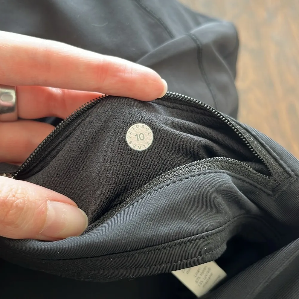 Lululemon Pace Rival Athletic Skirt Skort 10 Tall Black - Image 9