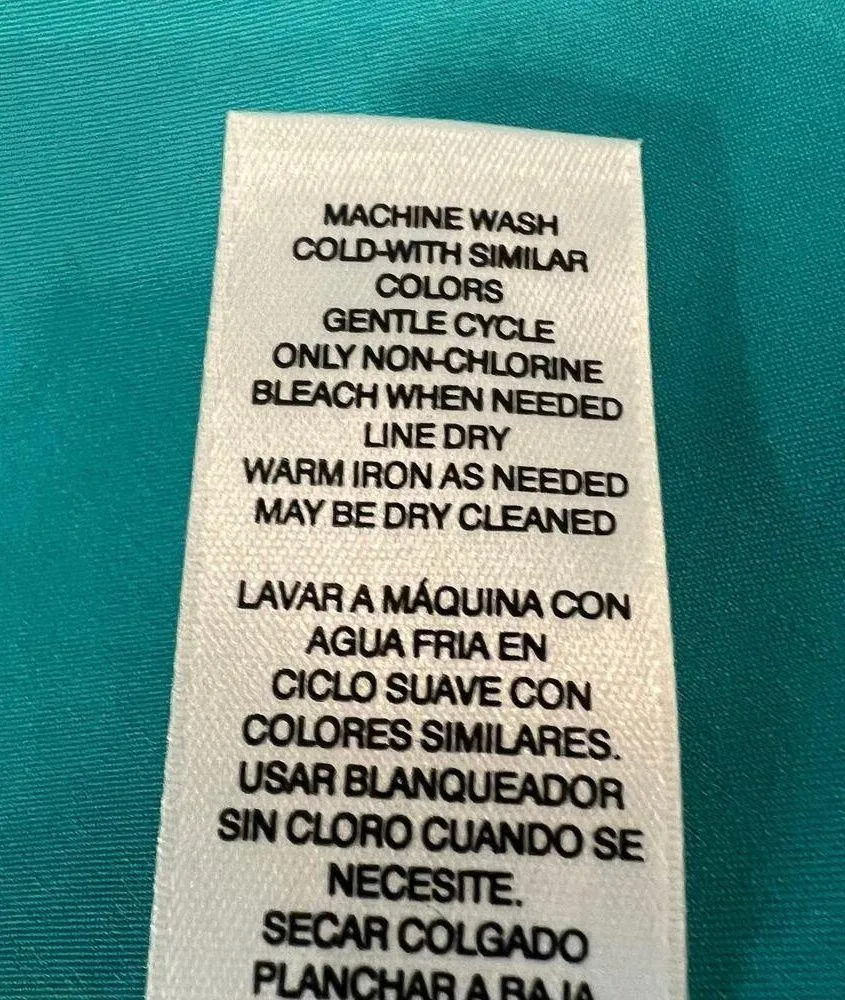 Chico’s Peacock Blue Full Zip Jacket Shirred Sleeves w/Toggle Adjust Size 2 (12) - Image 12