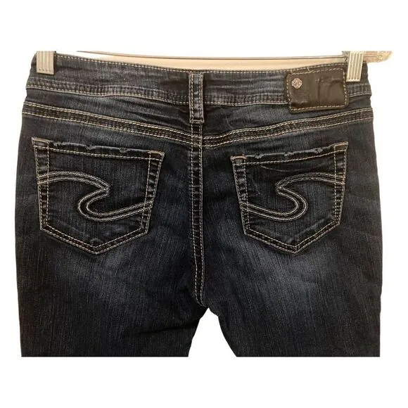 Silver Jeans Suki Super Skinny Indigo Denim Casual School Everyday Fall Winter - Image 2