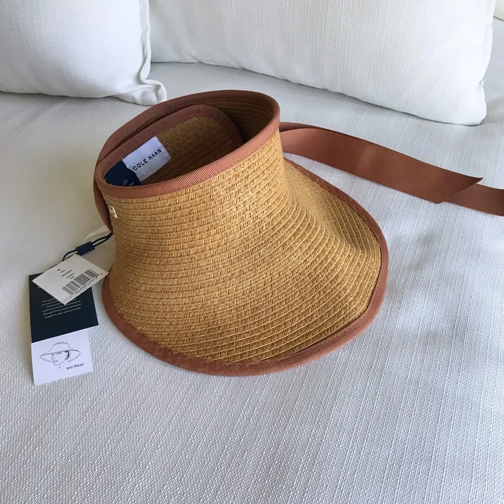 Packable Paper Visor Sun Hat, NWT - Image 2