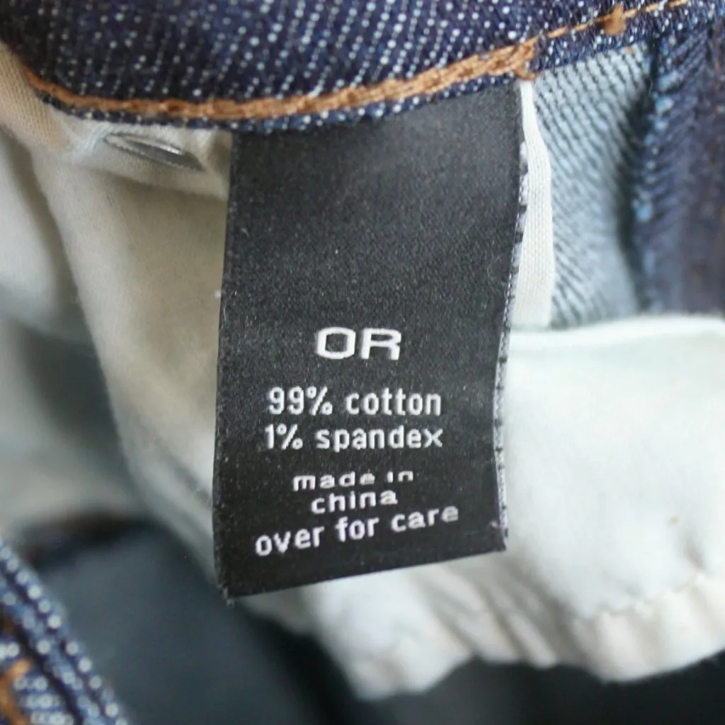 The Limited Denim Dark Blue Heavyweight Denim Bootcut Fitted Jeans Pants 0 - Image 9