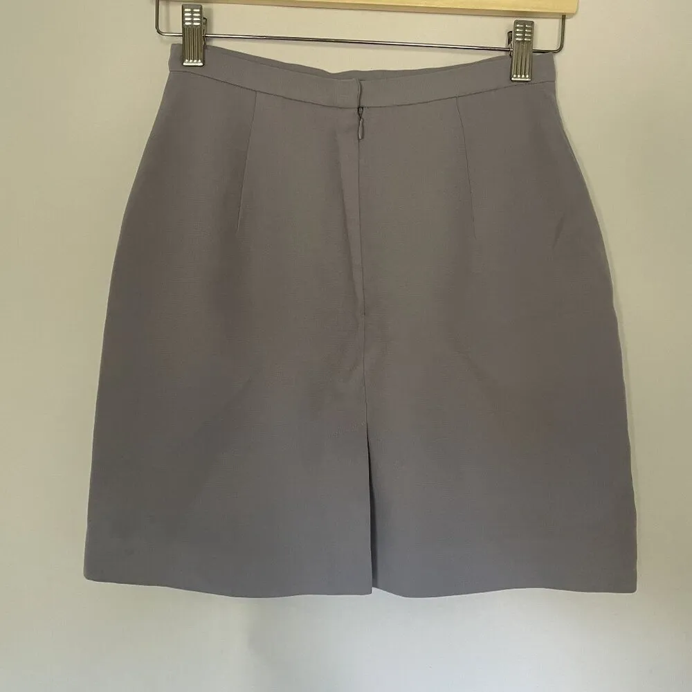 Bebe san francisco purple miniskirt women's size 4 business casual style - Image 4