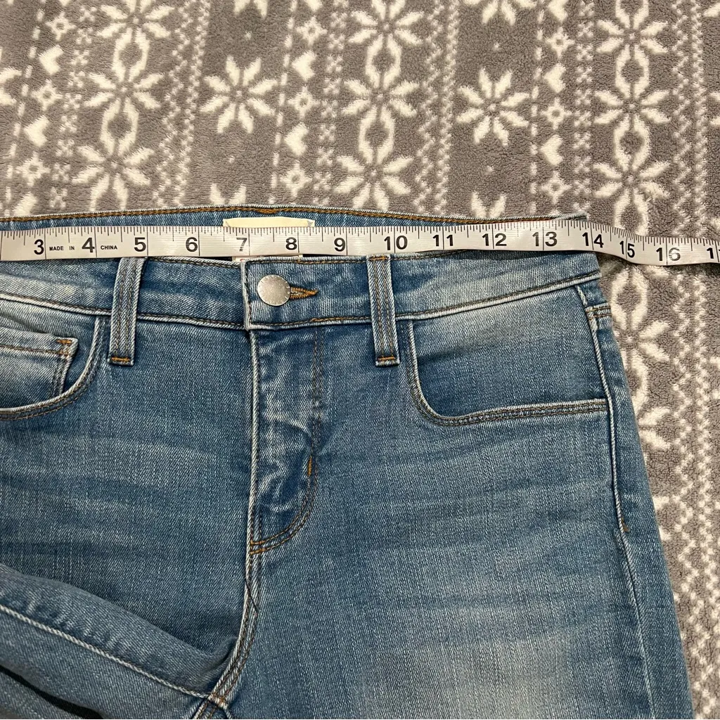 New L'agence Margot Skinny Light‎ Wash Ripped Knee Size 25 - Image 9
