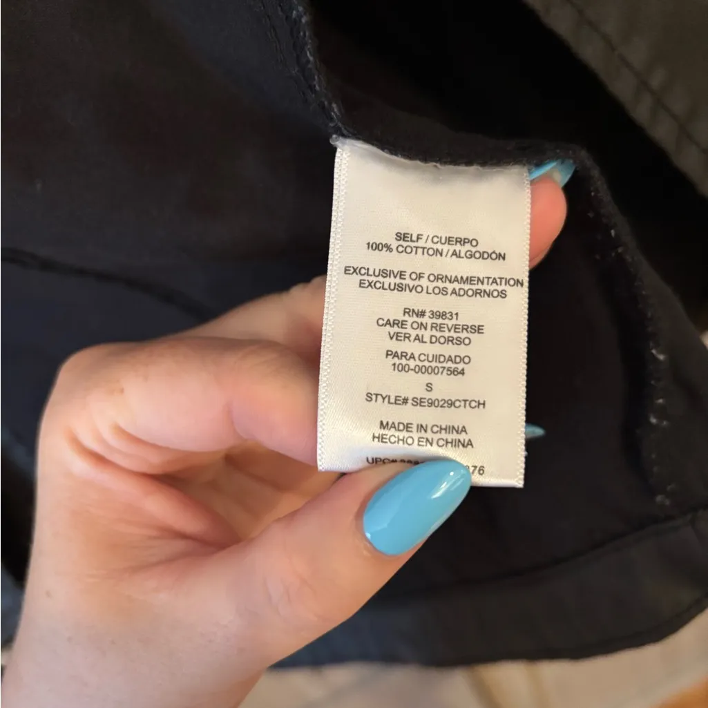 Sam Edelman Dark Utility Jacket with Button Accents - Image 4