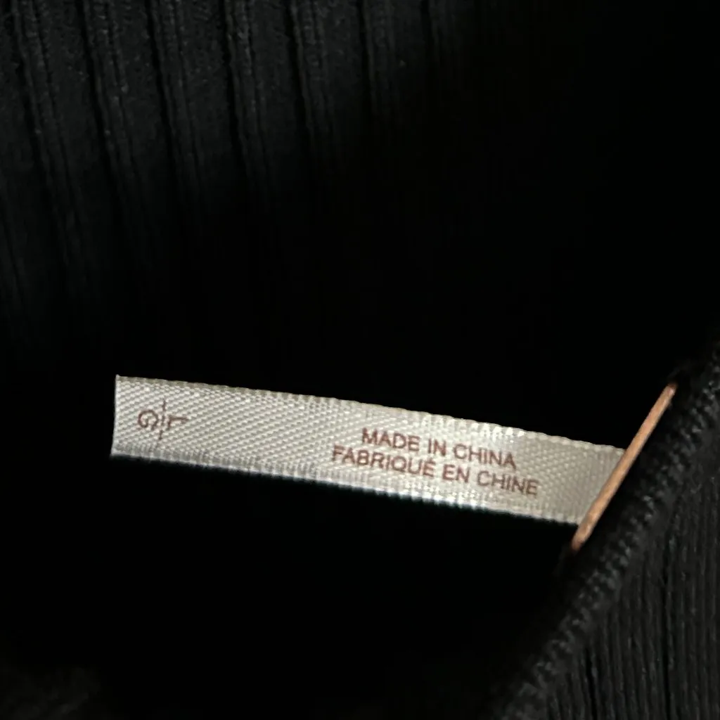 FREE PEOPLE Free People Emmy Long Sleeve Minidress in Black Size Large - Image 4