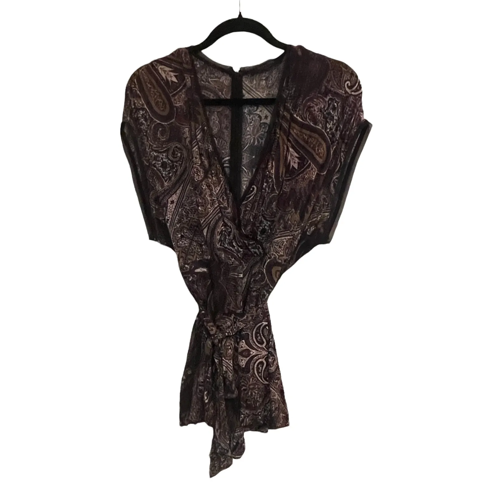 All Saints Purple Paisley Romper - Image 4